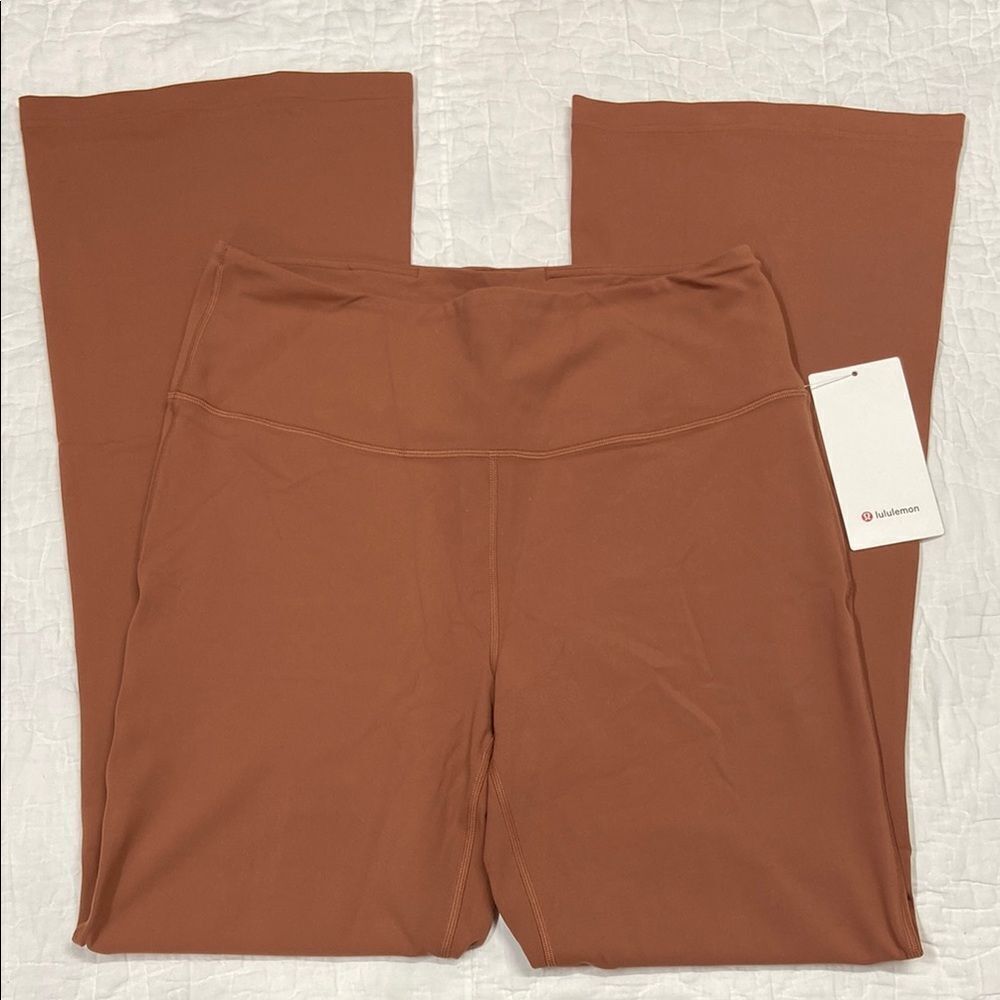 NWT Lululemon Brown Groove Pant Flare Leggings High-Waisted size 14